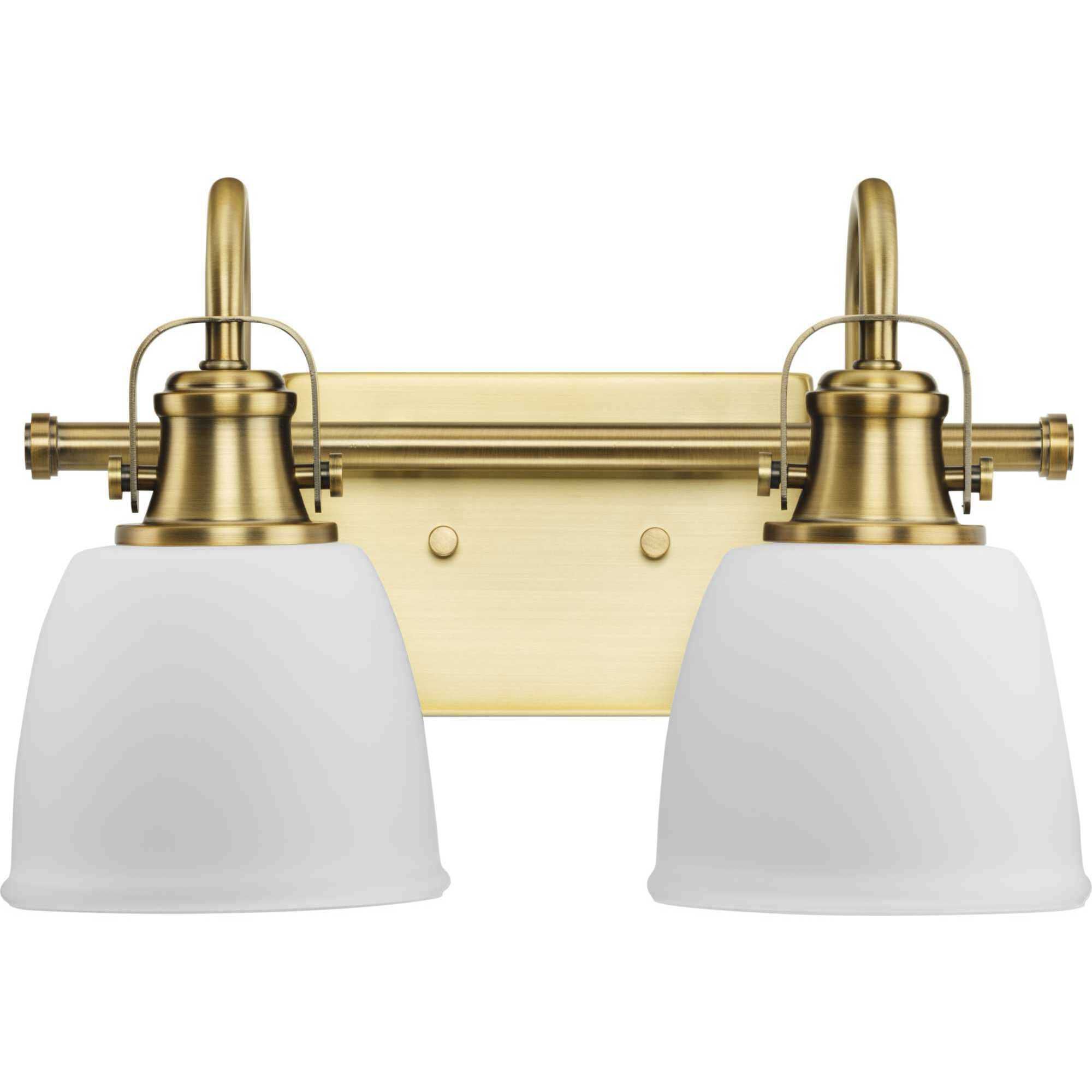Preston 2 Light 14 inch Vintage Brass Vanity Light Wall Light