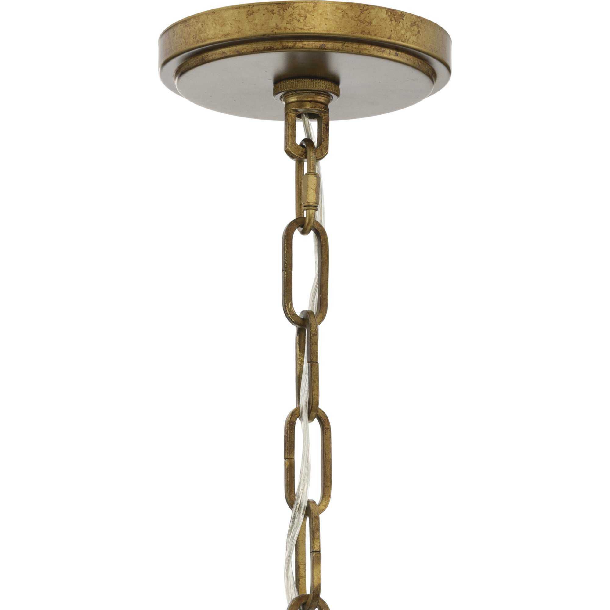 Chevall 6 Light 24.87 inch Gold Ombre Chandelier Ceiling Light, Design Series