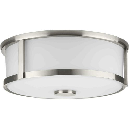 Gilliam 2 Light 12.62 inch Brushed Nickel Flushmount Ceiling Light