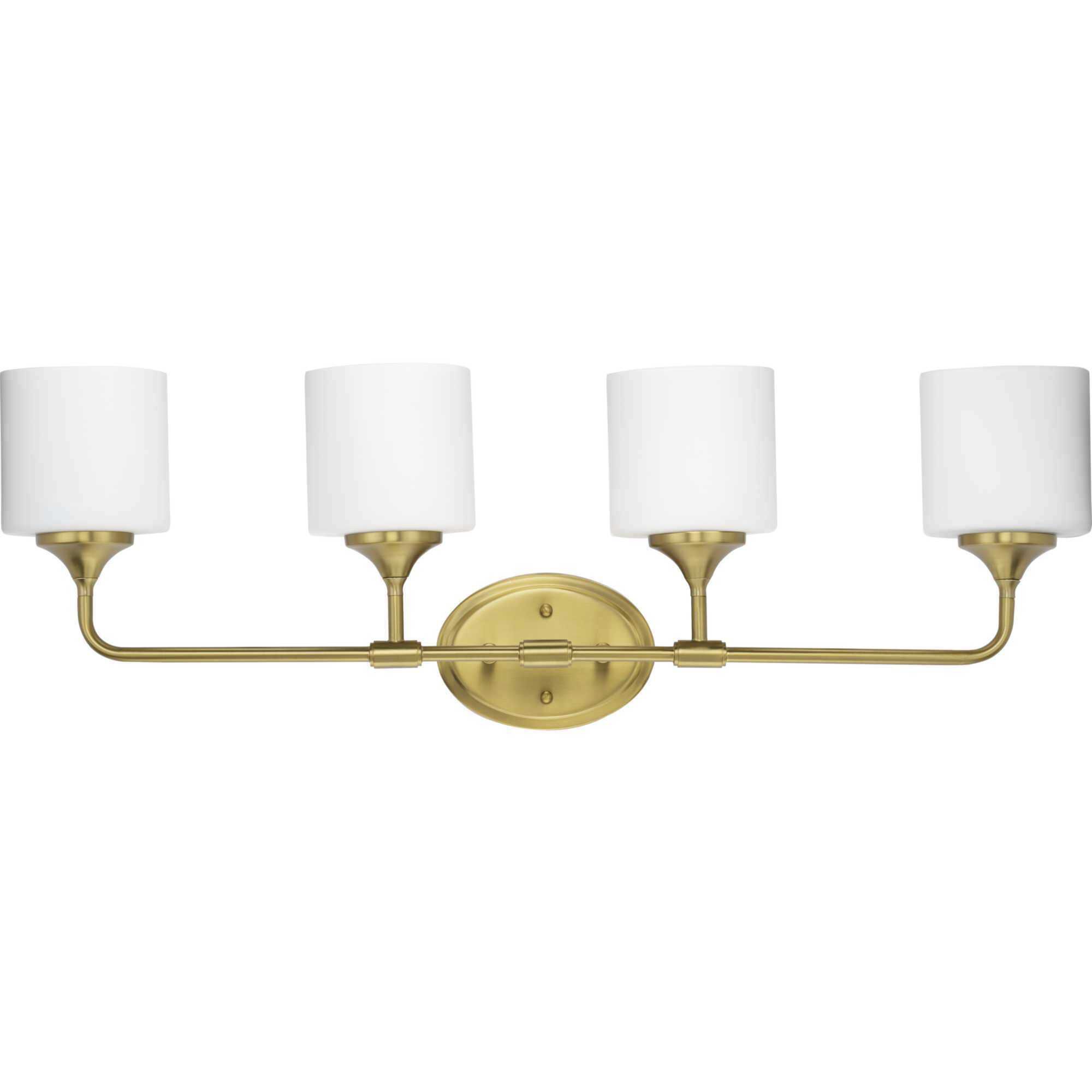Lynzie 4 Light 33.25 inch Brushed Gold Bath Vanity Light Wall Light