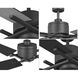 Bedwin 56 inch Graphite with Grey Weathered Wood Blades Ceiling Fan
