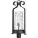 Hermosa 1 Light 28.5 inch Textured Black Outdoor Post Lantern, Design Series