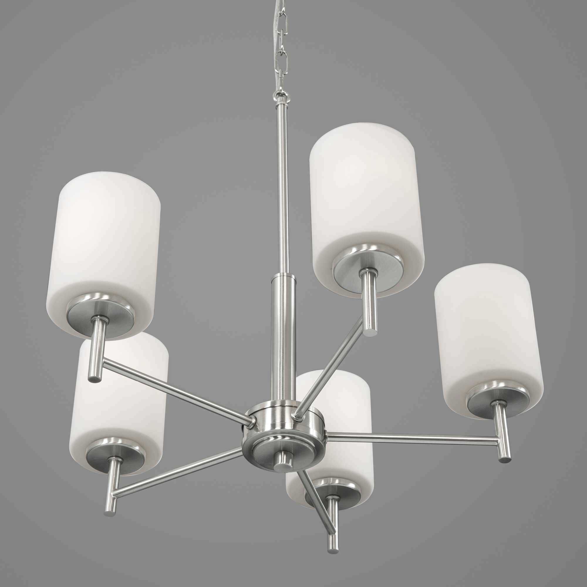 Replay 5 Light 21 inch Brushed Nickel Chandelier Ceiling Light