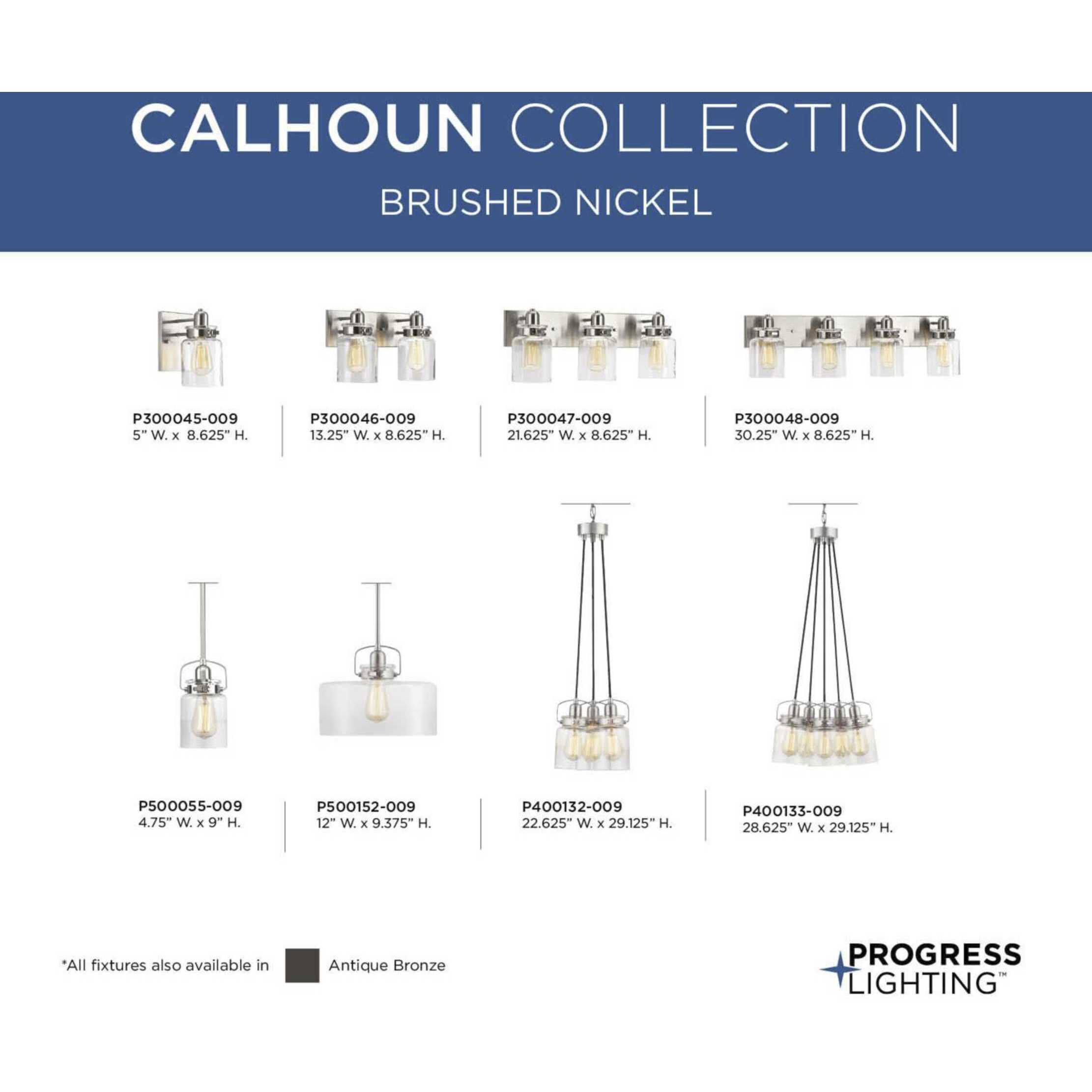 Calhoun 3 Light 22 inch Brushed Nickel Bath Vanity Wall Light