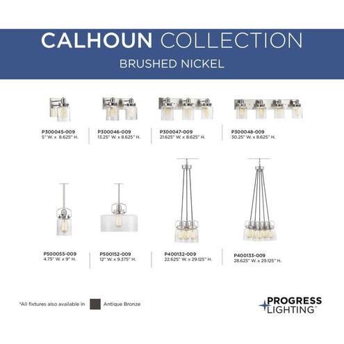 Calhoun 1 Light 5 inch Brushed Nickel Mini-Pendant Ceiling Light