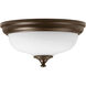 Led Alabaster LED 11 inch Antique Bronze Flush Mount Ceiling Light