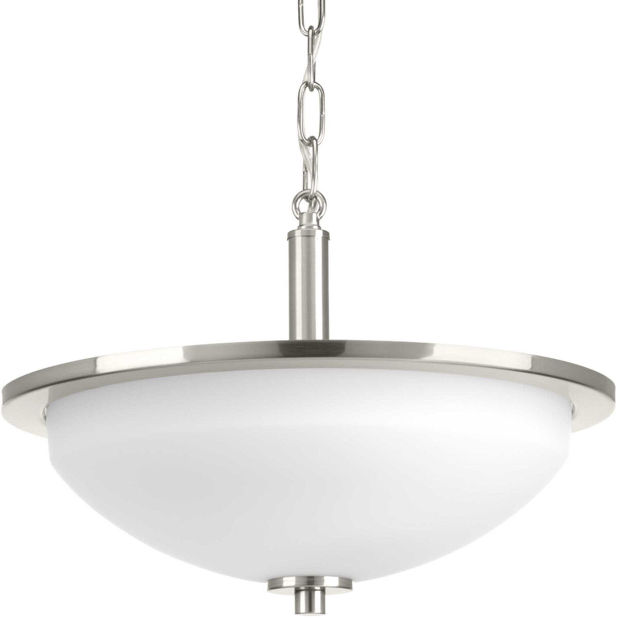Replay 2 Light 15 inch Brushed Nickel Semi-Flush Mount Ceiling Light
