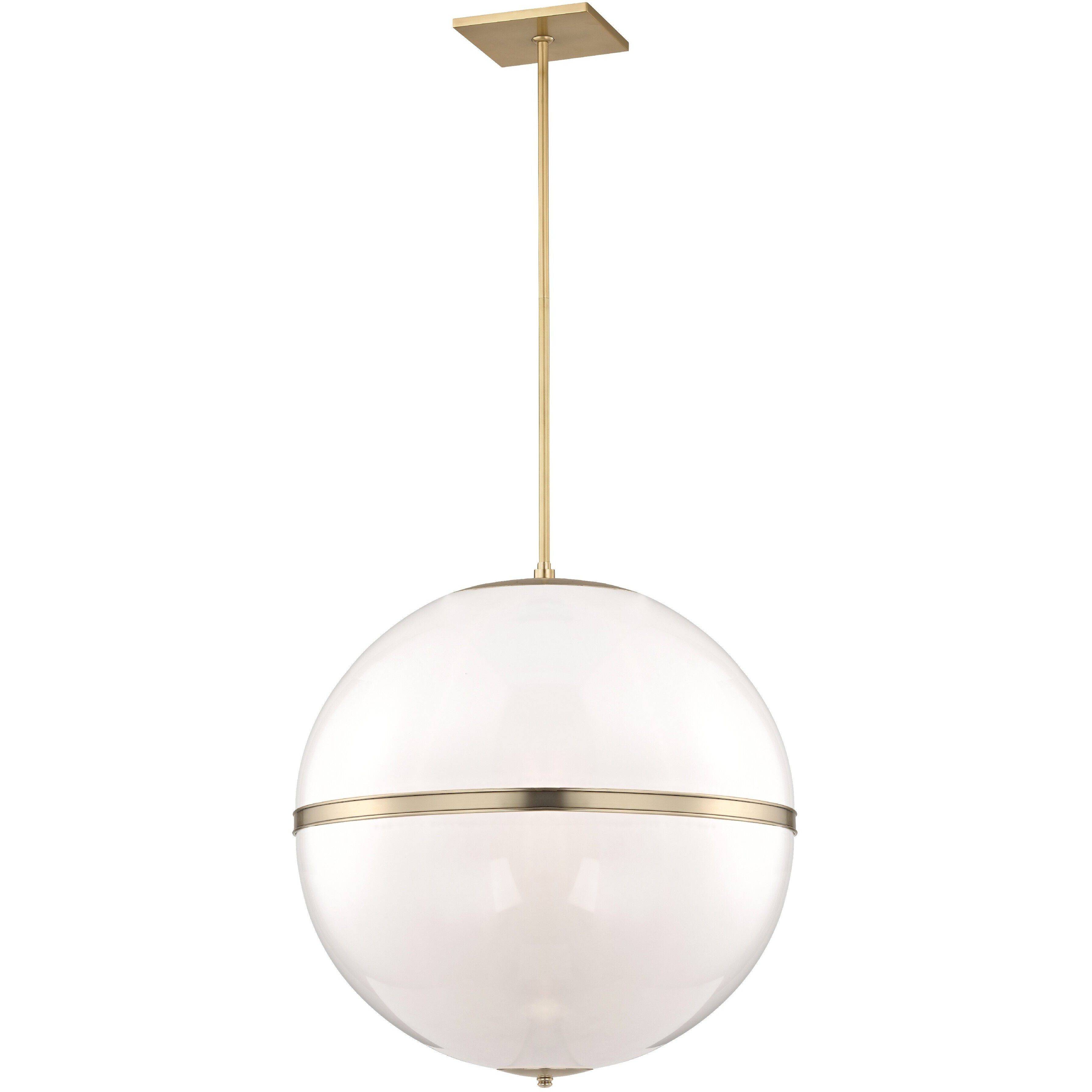 Truax 4 Light 30 inch Aged Brass Pendant Ceiling Light