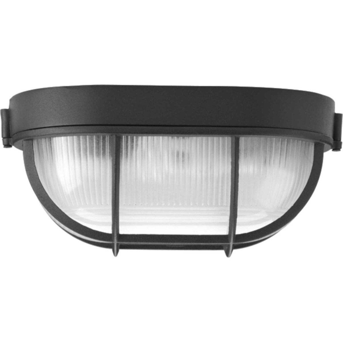 Bulkheads 1 Light 6.31 inch Textured Black Outdoor Flush Mount, Ceiling or Wall