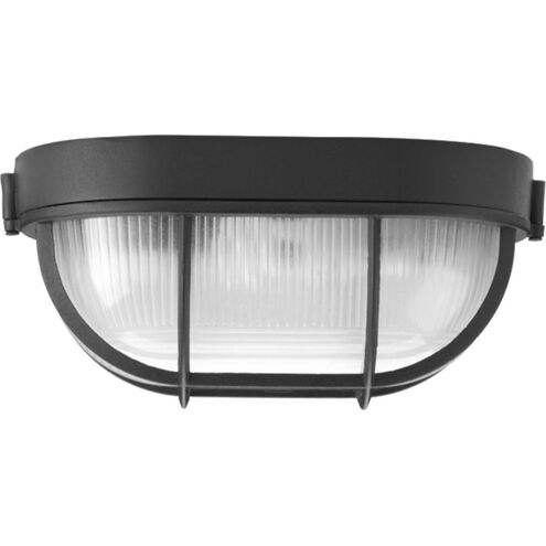 Bulkheads 1 Light 6 inch Textured Black Outdoor Flush Mount, Ceiling or Wall