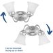 Fluted Glass 2 Light 11.75 inch Polished Chrome Bath Vanity Wall Light in Etched