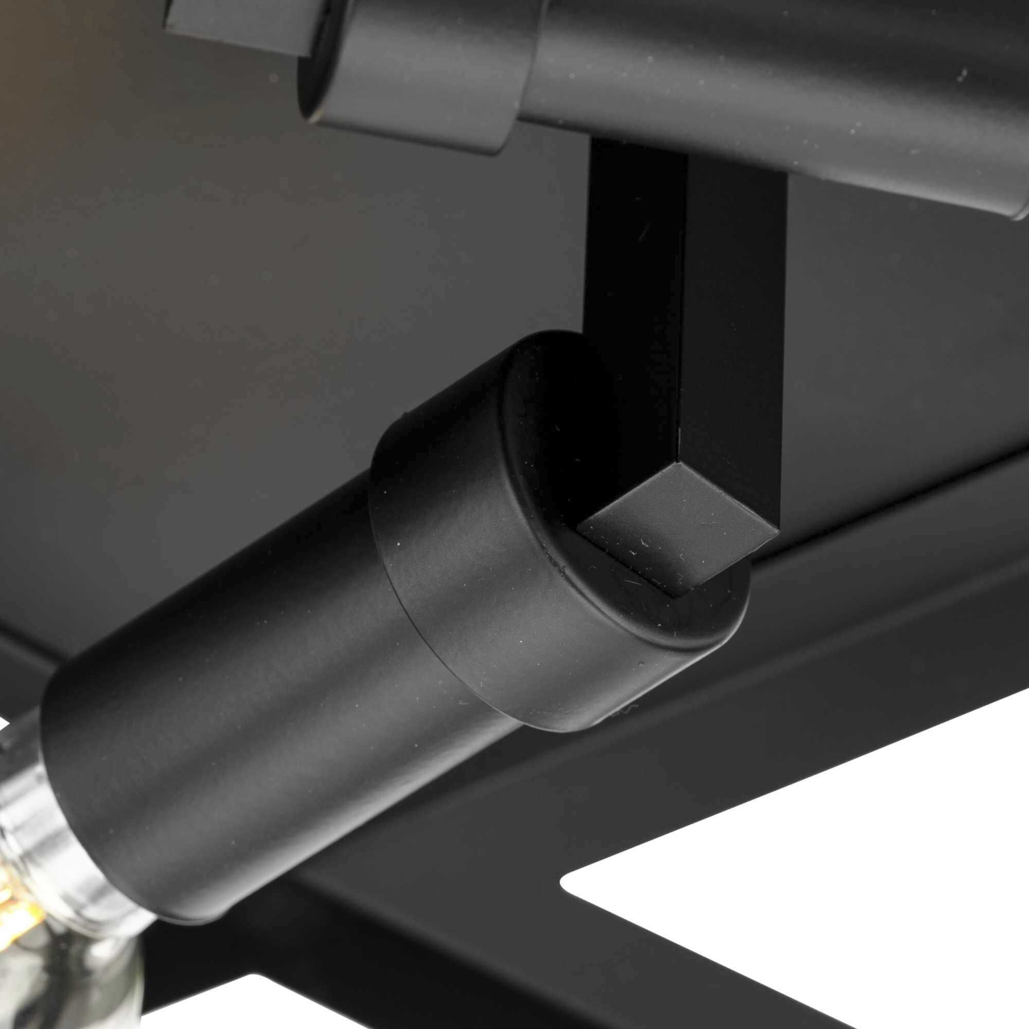 Saucedo 3 Light 14.62 inch Matte Black Flush Mount Ceiling Light, Design Series