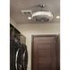 Sanford 24 inch Brushed Nickel Indoor/Outdoor Ceiling Fandelier, Progress LED