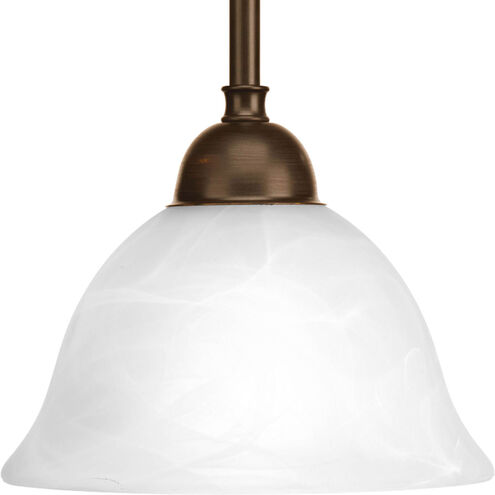 Avalon 1 Light 8 inch Antique Bronze Mini-Pendant Ceiling Light in Alabaster Glass