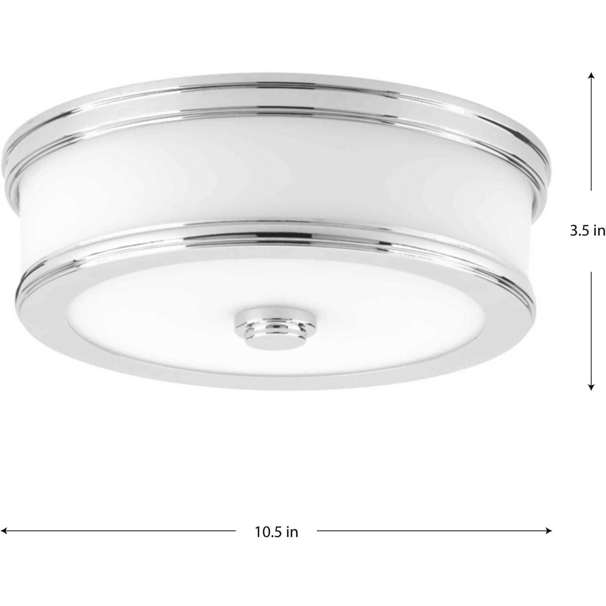 Bezel LED LED 10.5 inch Polished Chrome Flush Mount Ceiling Light, Progress LED