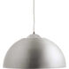 Dome LED LED 16 inch Satin Aluminum Pendant Ceiling Light, Progress LED