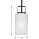 League 1 Light 5 inch Matte Black Mini Pendant Ceiling Light