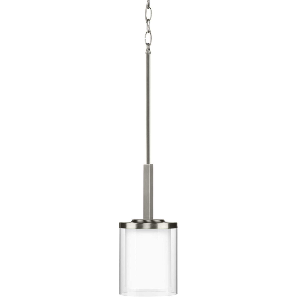 Mast 1 Light 6 inch Brushed Nickel Mini-Pendant Ceiling Light