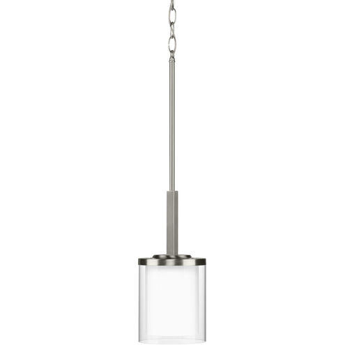 Mast 1 Light 6 inch Brushed Nickel Mini-Pendant Ceiling Light
