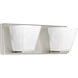 Streaming 2 Light 14 inch Brushed Nickel Vanity Wall Light