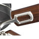 Teasley 56 inch Graphite with American Walnut/Grey Weathered Wood Blades Ceiling Fan