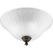 Renovations 3 Light 16 inch Forged Bronze Close-to-Ceiling Ceiling Light