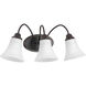 Tally 3 Light 23 inch Antique Bronze Bath Vanity Wall Light