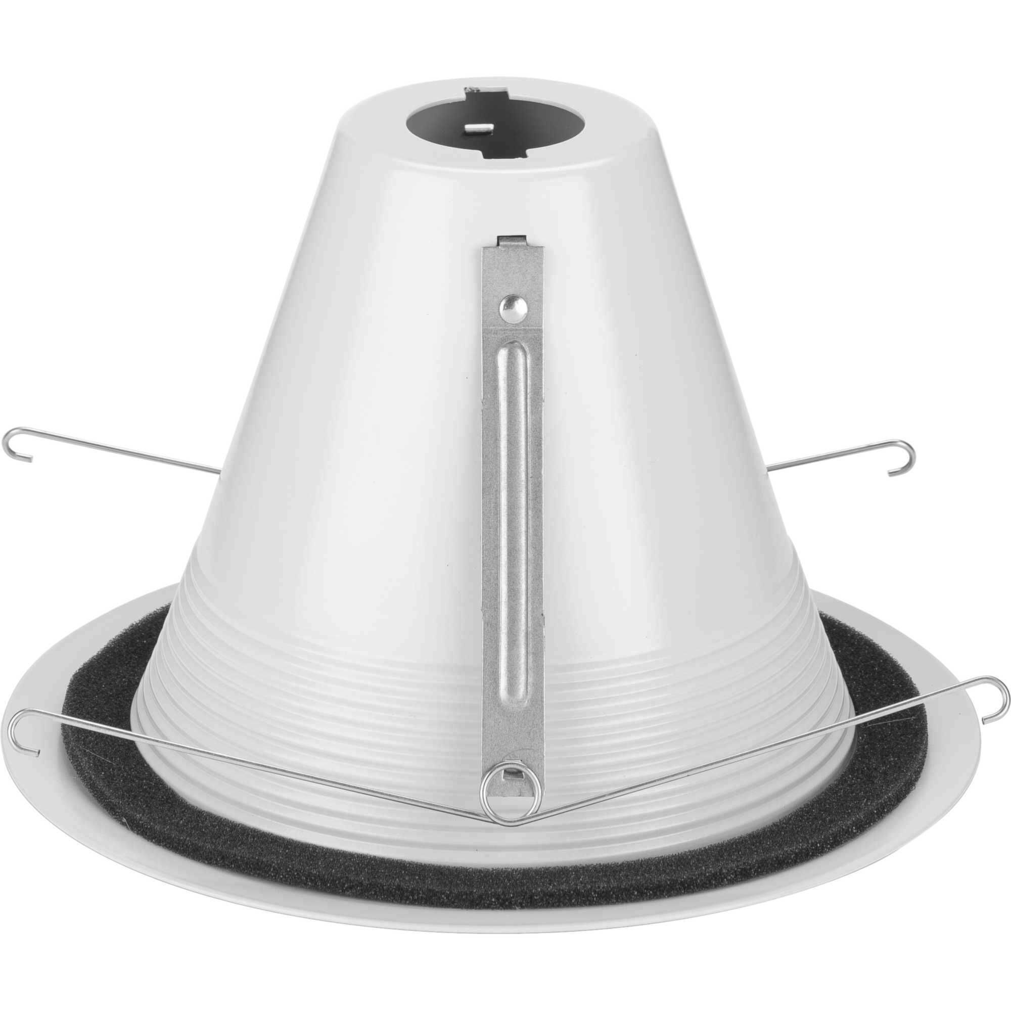 6in Recessed Trim PAR38 Satin White Splay Baffle Trim