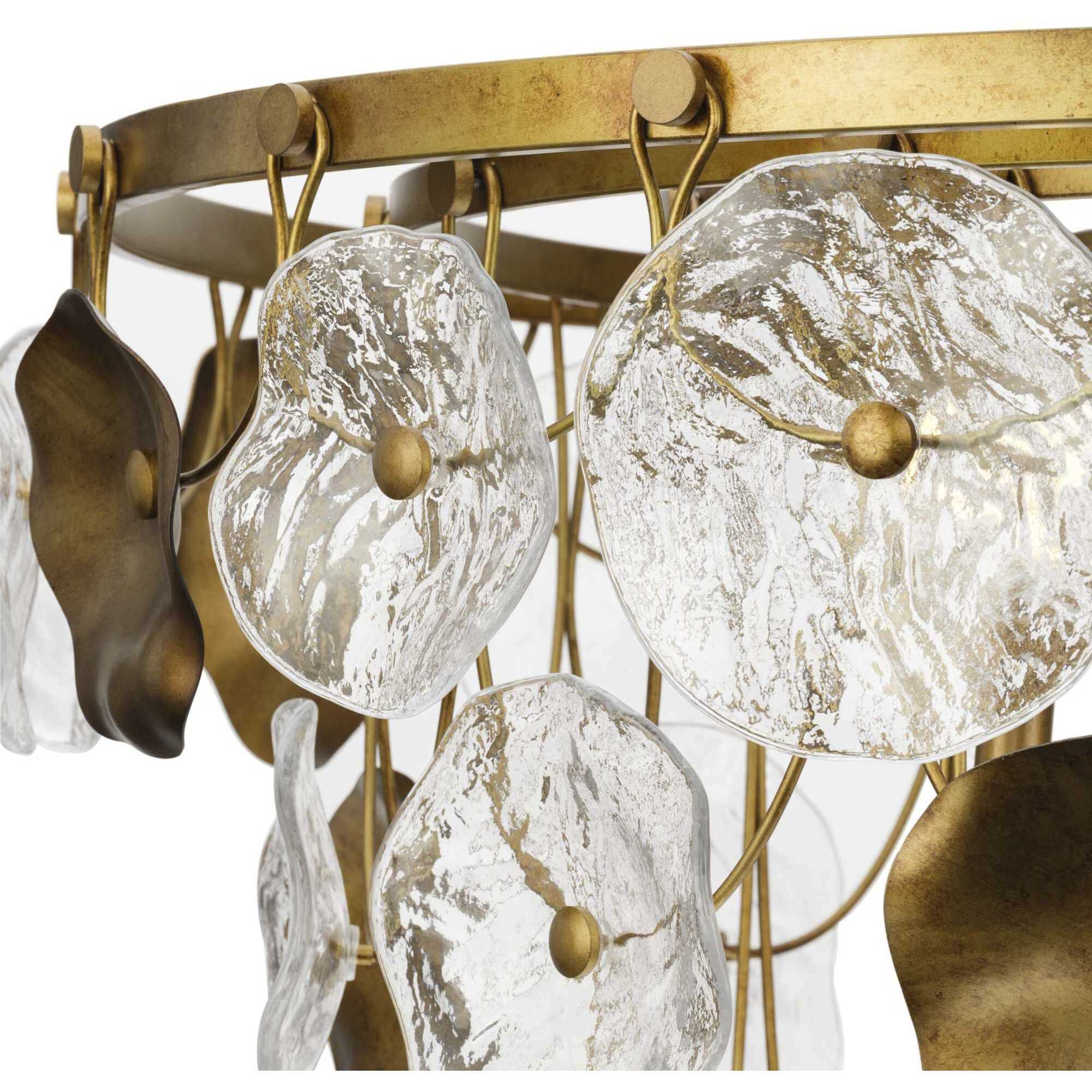 Loretta 9 Light 36 inch Gold Ombre Chandelier Ceiling Light, Design Series