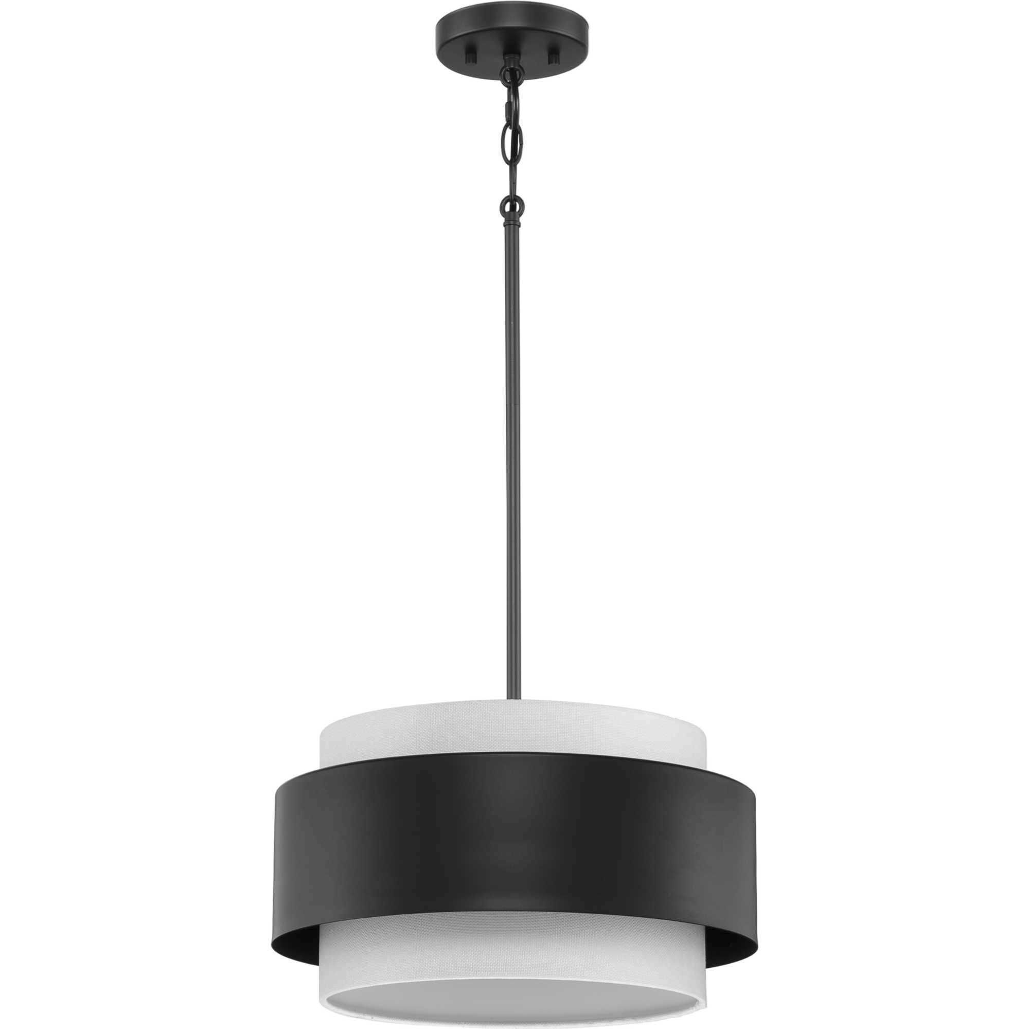 Silva 3 Light 16 inch Matte Black Pendant Ceiling Light, Design Series