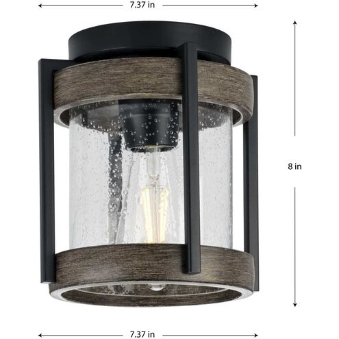Whitmire 1 Light 7 inch Matte Black Outdoor Ceiling Mount