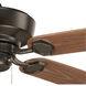 Lakehurst 60 inch Antique Bronze with Walnut Blades Indoor/Outdoor Ceiling Fan