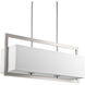 Harmony 4 Light 34 inch Brushed Nickel Linear Chandelier Ceiling Light