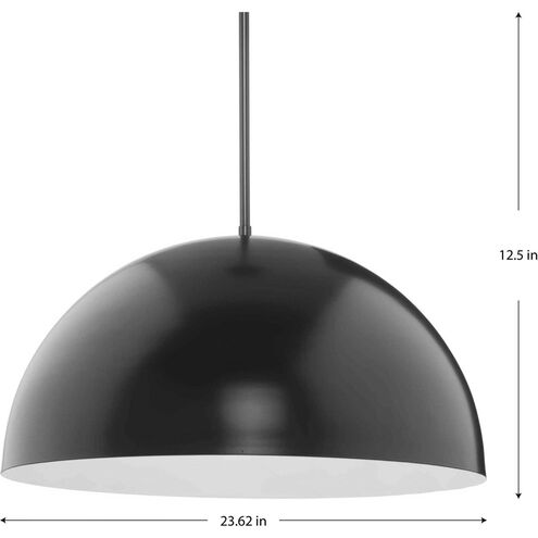 Perimeter 1 Light 23.62 inch Matte Black Pendant Ceiling Light
