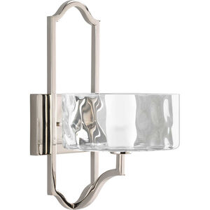 Caress 1 Light 8 inch Polished Nickel Wall Sconce Wall Light