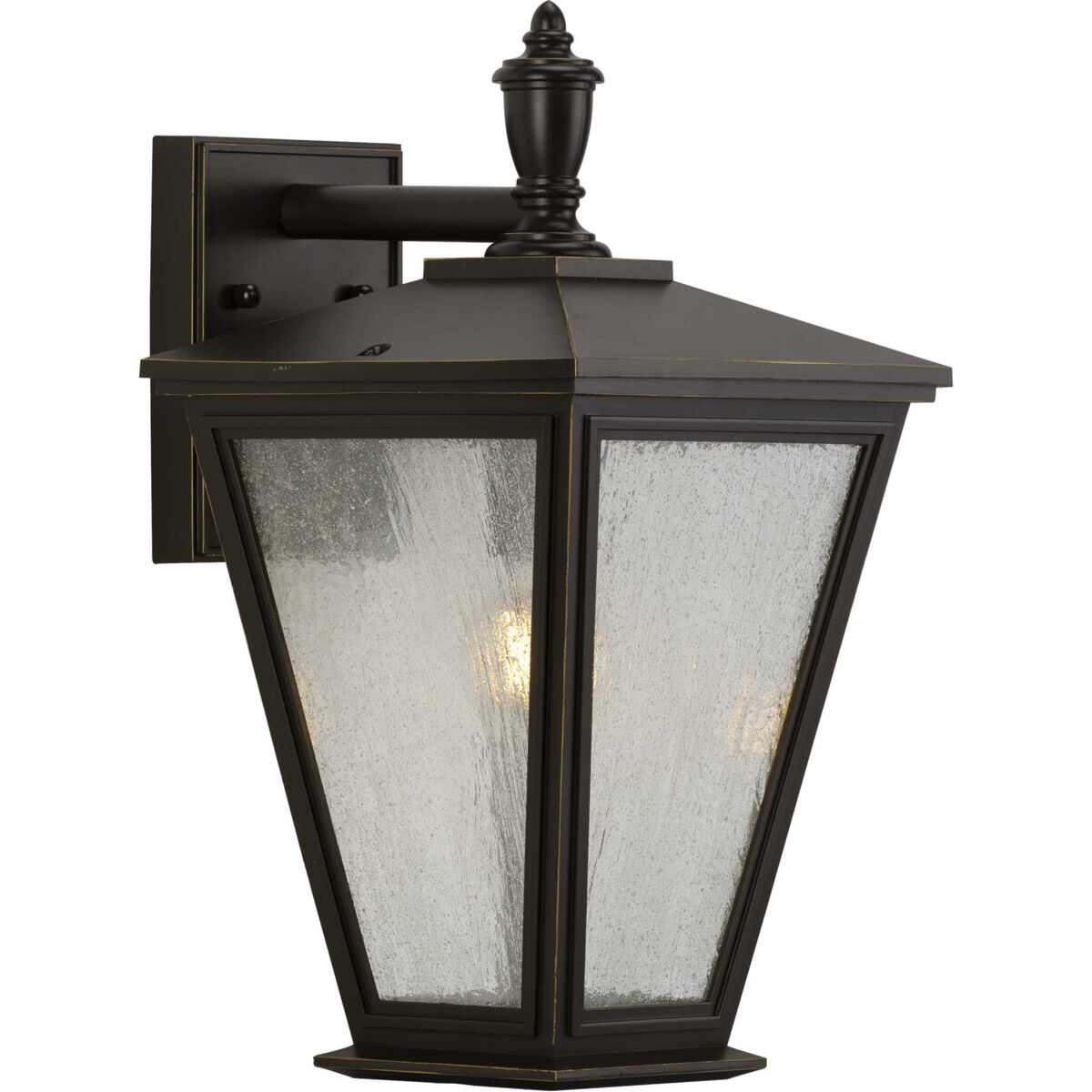 Cardiff Outdoor Wall Lantern in Antique Bronze, with DURASHIELD, Medium