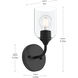Ilia 1 Light 6 inch Matte Black Wall Sconce Wall Light