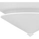 Pinellas 4 Light 25 inch White Plaster Semi-Flush Mount Ceiling Light, Design Series