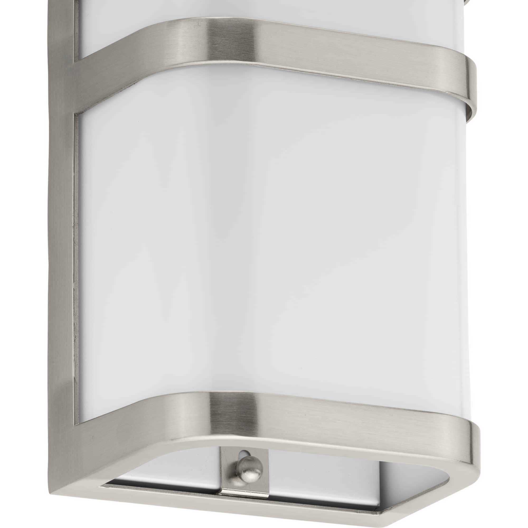 Valera LED LED 11 inch Brushed Nickel Outdoor Wall Lantern, Progress LED