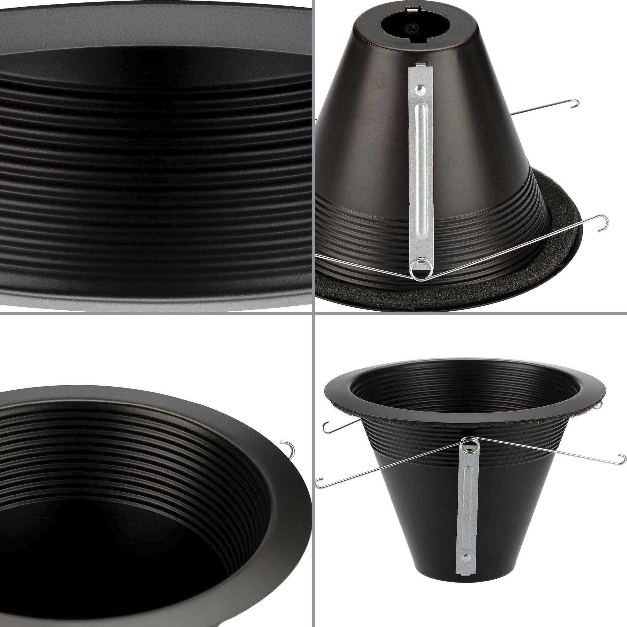 6in Recessed Trim PAR38 Antique Bronze Step Baffle Trim