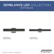 Semblance LED LED 24 inch Matte Black Linear Vanity Light Wall Light