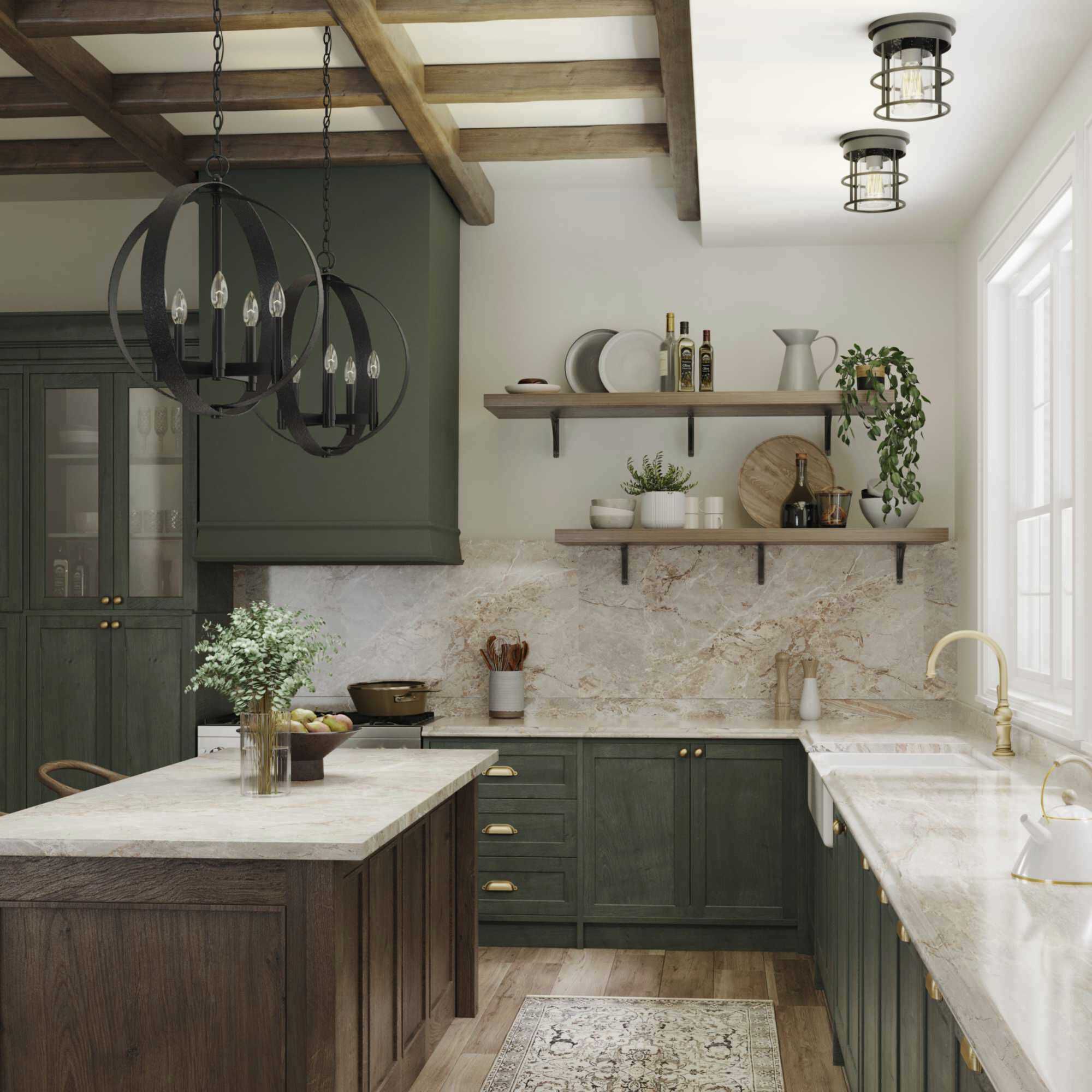 Allegheny 5 Light 22 inch Matte Black Chandelier Ceiling Light, Design Series