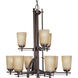 Riverside 9 Light 28 inch Heirloom Chandelier Ceiling Light