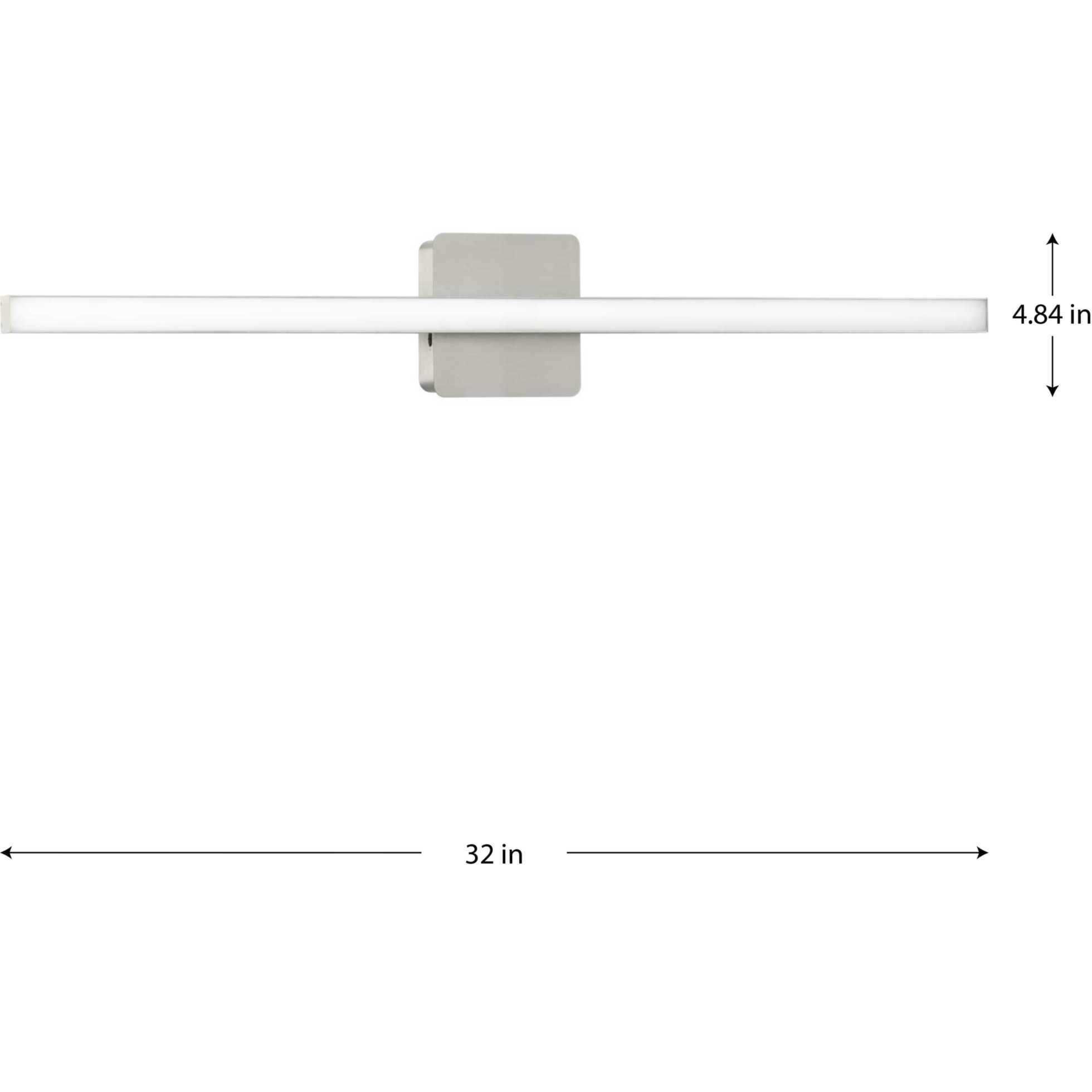 Phase 4 LED LED 32 inch Brushed Nickel Linear Vanity Light Wall Light