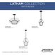 Latham 3 Light 18 inch Matte Black Semi-Flush Mount Ceiling Light