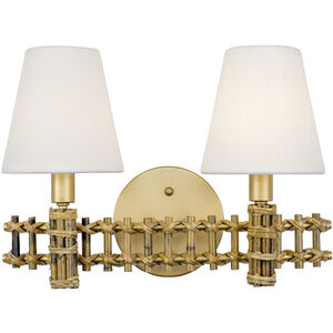 Nevis LED 14 inch French Gold Bath Vanity Wall Light