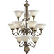Savannah 12 Light 33 inch Burnished Chestnut Chandelier Ceiling Light