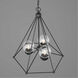 Spatial 3 Light 23.75 inch Matte Black Chandelier Ceiling Light, Design Series
