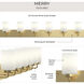 Merry 6 Light 48 inch Brushed Gold Bath Vanity Wall Light