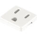 Undercabinet 1 inch White Grounded Convenience Outlet